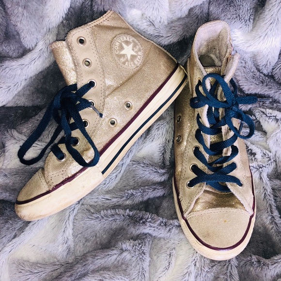 gold converse adult